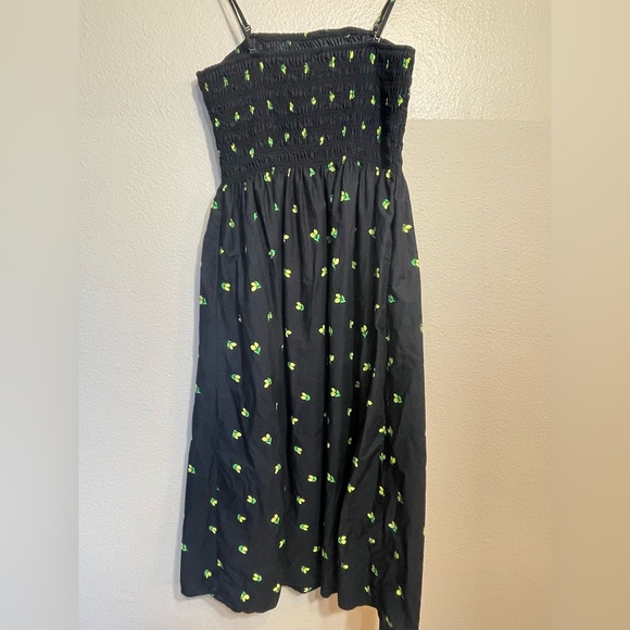 A New Day Black Dress with Lemon Floral Pattern - Picture 5 of 8